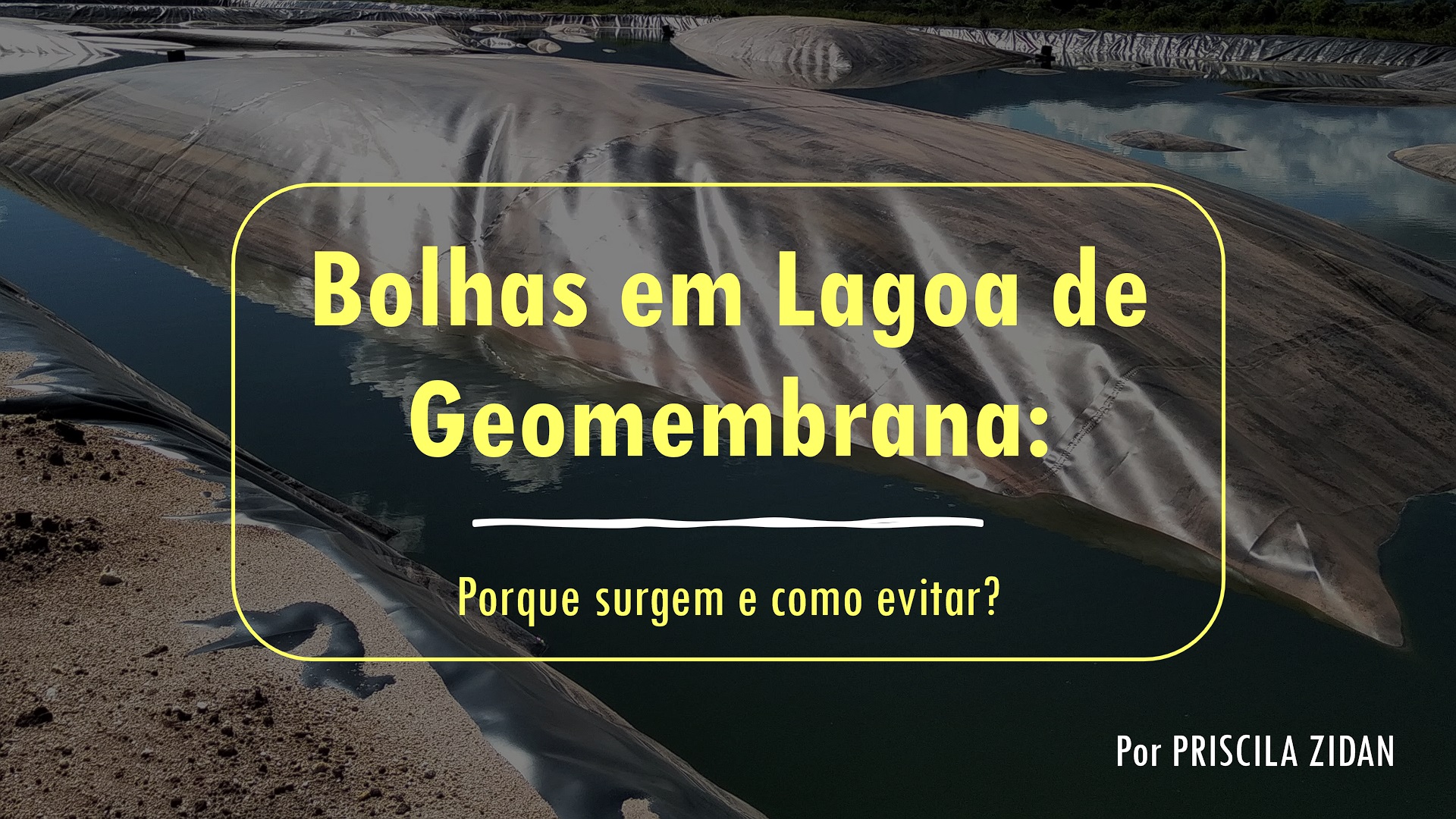 Bolhas Em Lagoa De Geomembrana